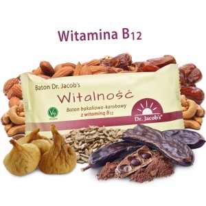 Baton Witalność - baton bakaliowy z karobem Dr. Jacob's     WYPRZEDAŻ